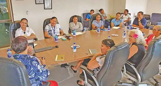 Fiji Women in Maritime Association members and women from the maritime sector during World Fisheries day discussions