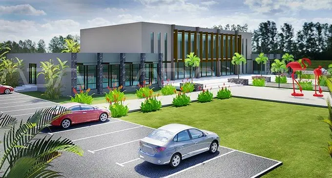 The proposed musical academy to be constructed on Fantasy Island in Nadi. Photo: Artesian