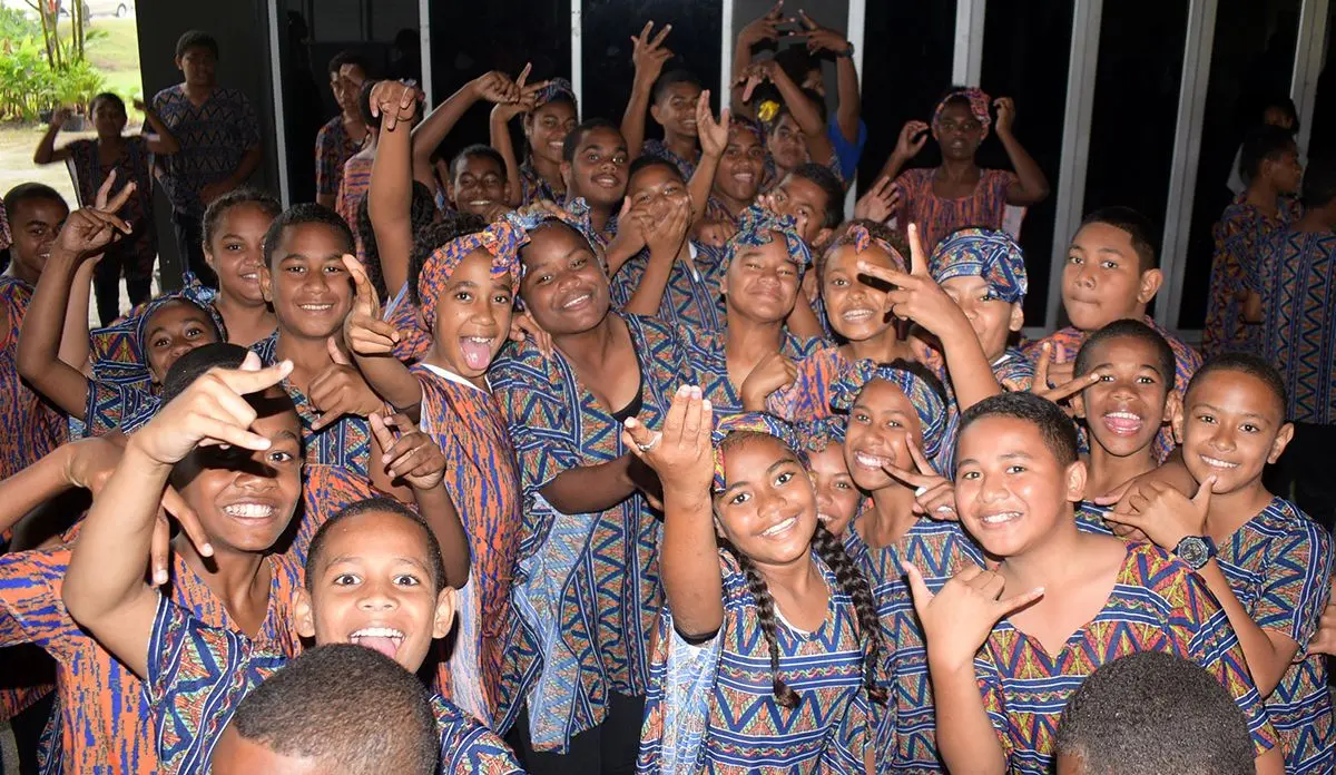 Christian Mission Fellowship Primary School students during Nasinu Cluster Association Education Exhibition Day at Albert Park on October 25, 2019.Photo: Ronald Kumar.