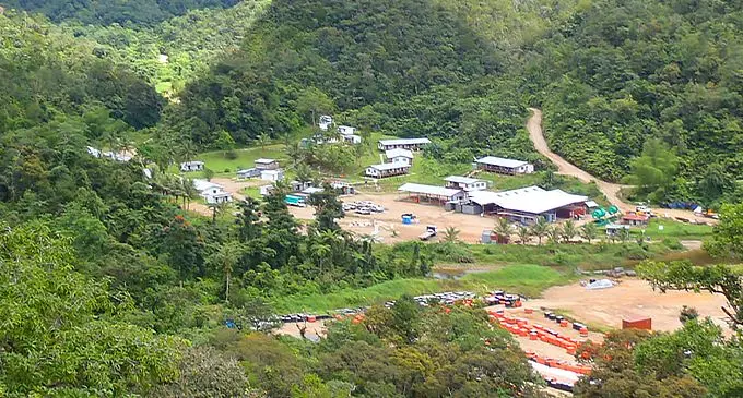 Namosi Joint Venture Waisoi exploration camp in the Namosi Highlands. Photo: From File.
