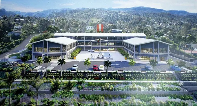 An artist’s impression on the new Republic of Fiji Military Forces Naval Division Headquarters.