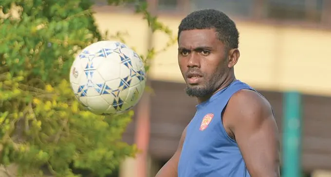 Rewa rep, Setareki Hughes,  during traning at Saraswati School ground on December 2, 2020. Rewa will resume their semifinal clash against Nadi in the second half at Subrail Park, Labasa on Saturday.   Photo: Ronald Kumar