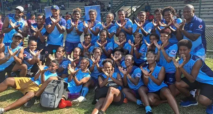 Eastern Blues women’s rugby league has claimed two matches in the series. Photo: Waisea Nasokia