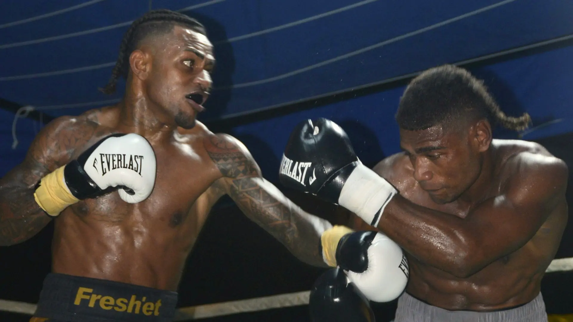 Fiji super lightweight champion Mikaele Ravalaca
