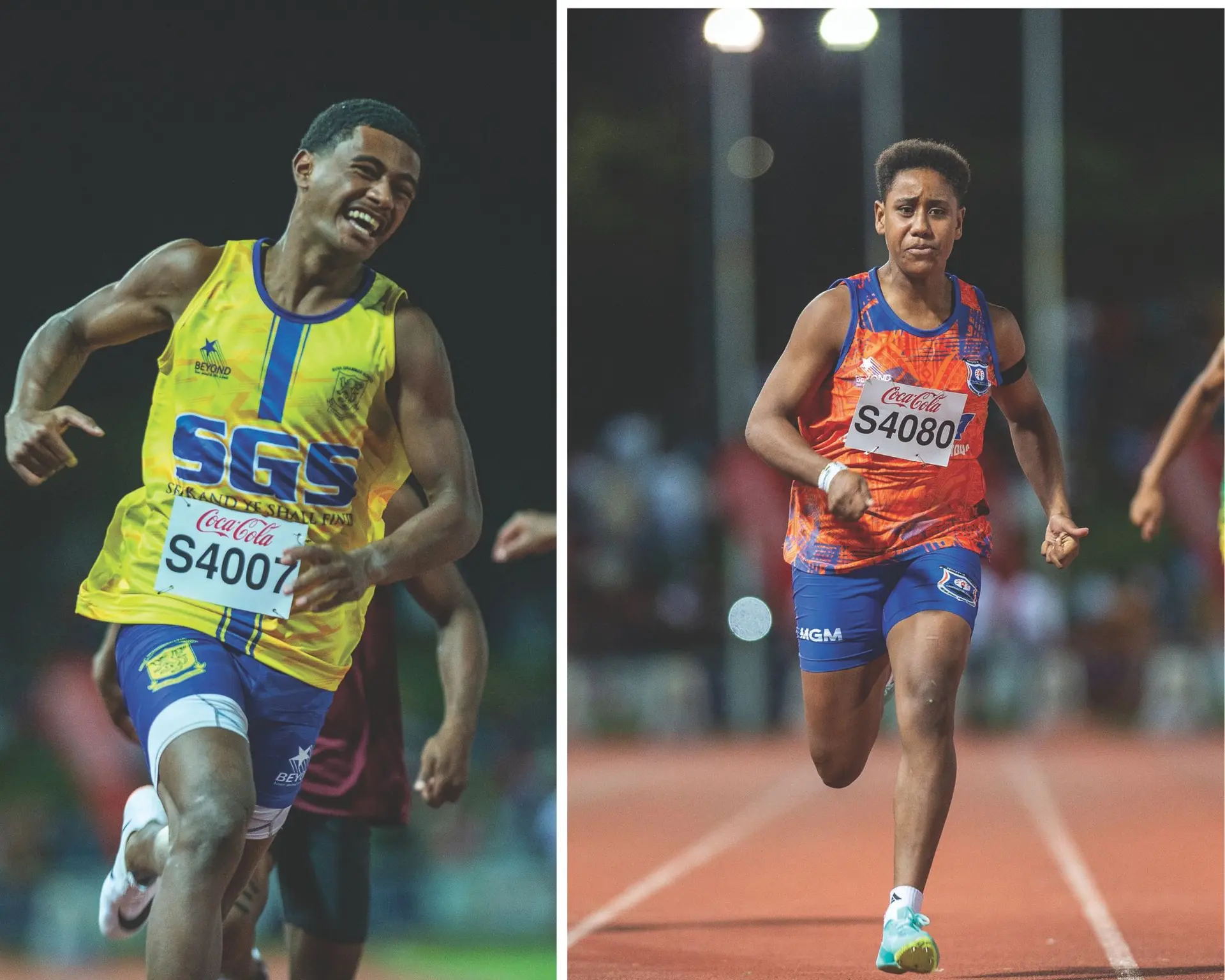 Paula Vonolagi of Suva Grammar School (SGS) and Lidia Waqairapoa of Mahatma Gandhi Memorial (MGM) each claimed the Blue Ribbon event at the HFC Bank Stadium in Suva.