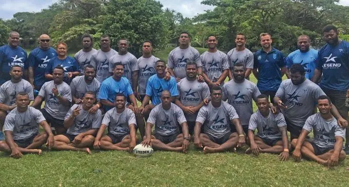 The Kaiviti Silktails team preparing for the Ron Massey Cup competition at the USP grounds in Suva on November 29,2019.  Photo: Ronald Kumar
