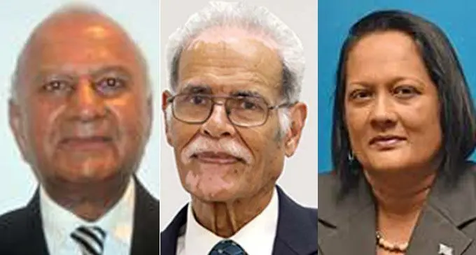 L-R: Mahmood Khan, Mahmood Khan, Minister for Education, Rosy Akbar