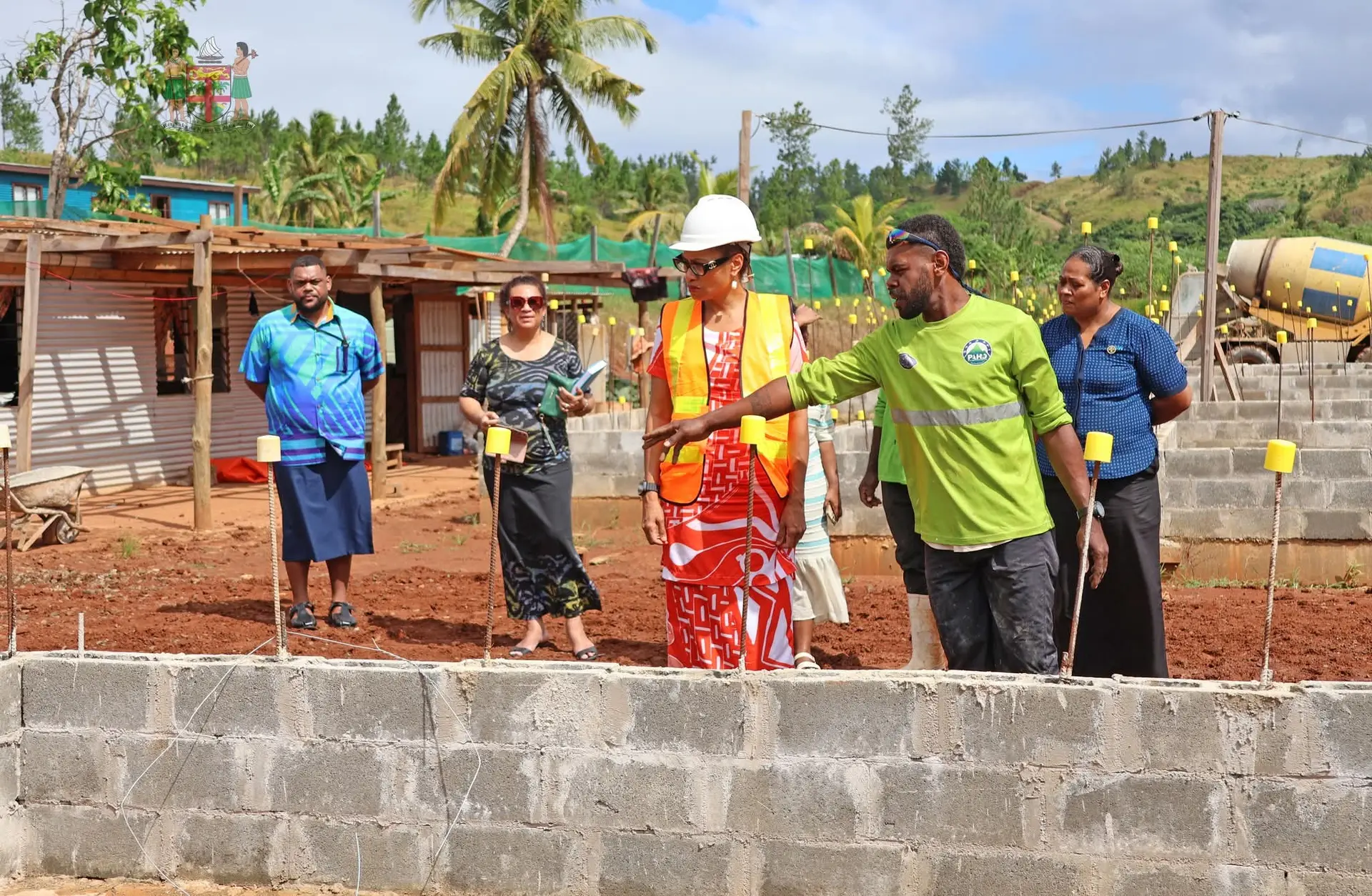 Minister for Information, Environment and Climate Change Lynda Tabuya with her staff visited the relocation site at Nadoiviri in Macuata on May 20, 2026.