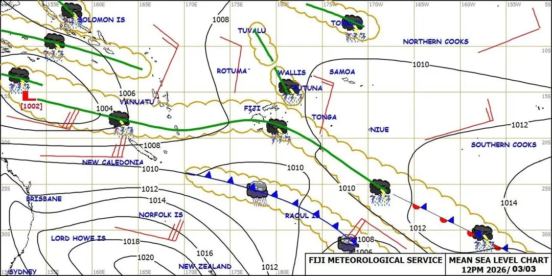 Weather set to improve from tomorrow as trough moves away: Fiji Met