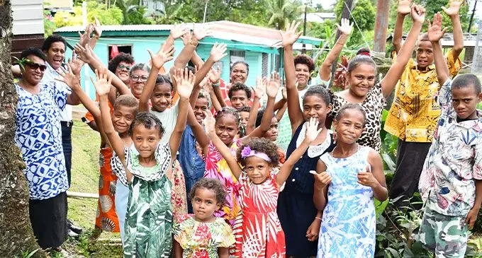 Burekalou residents of Lami Village celebrate the commissioning of the village footpath connecting to 80 plus homes of the village on December 20, 2024. Photo: Ronald Kumar