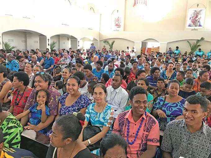Part of the large turnout at the opening of the extended and renovated Our Lady of Perpetual Help Parish church in Lautoka on August 24, 2019. Photos: Charles Chambers