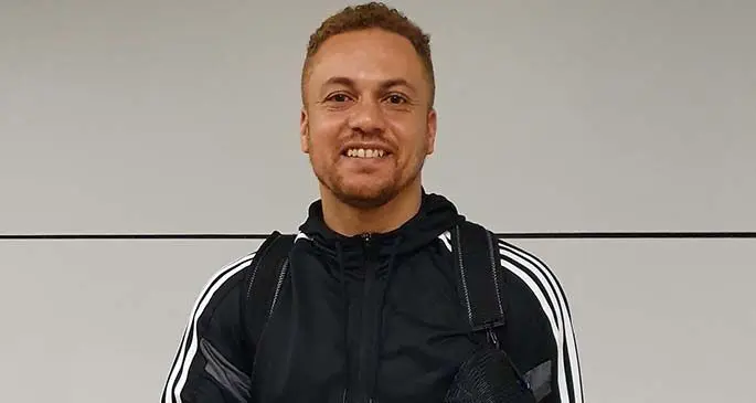 Wes Brown at Nadi International Airport on March 12, 2020. Photo: Fiji FA Media