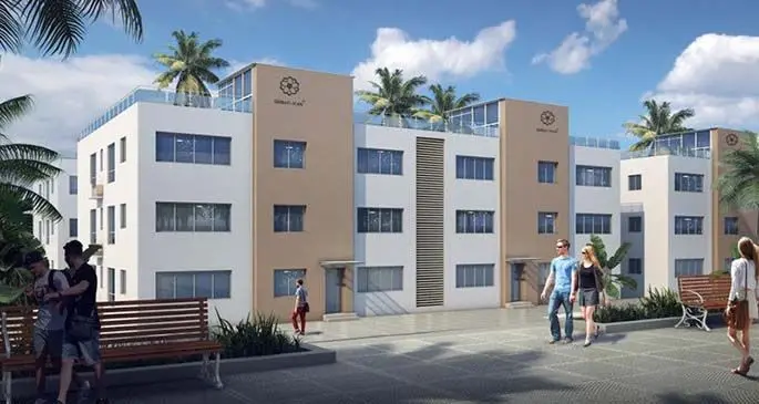 An artist’s impression of the Harbour Gardens Apartments project along Princes Road in Tamavua.