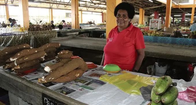 Suva market vendor Vani Nabalewa at the Suva municipal market on April 16, 2018. Photo: Taraivini Seru