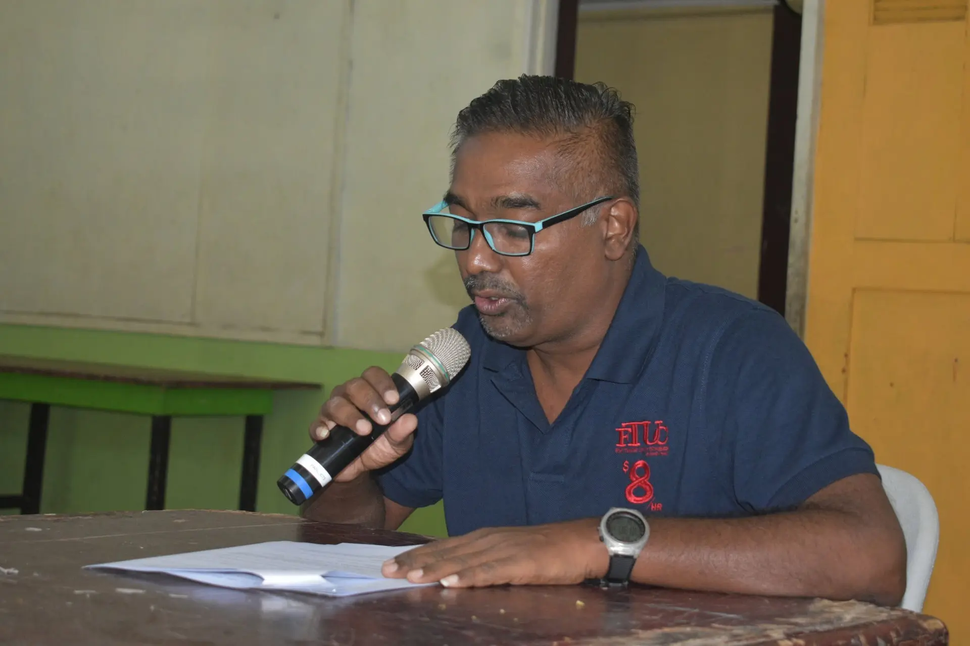 Lautoka resident Shalesh Naidu speaking during the CRC consultation in Lautoka on June 10, 2026.