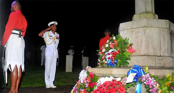 Republic of Fiji Military Forces Commander, Rear Admiral Viliame Naupoto.
