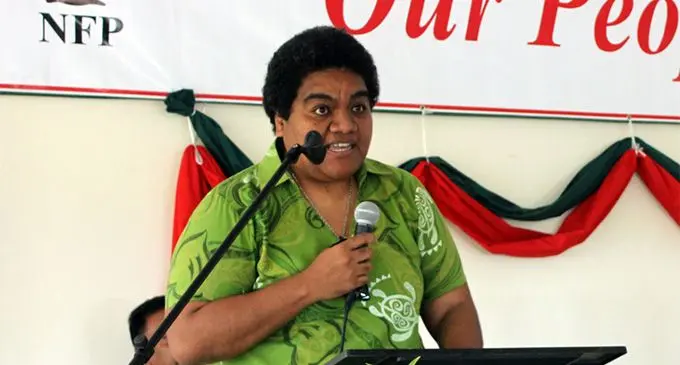 Former NFP president Roko Tupou Draunidalo