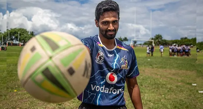 Suva City wing Munesparamsivam Gounder at Buckhurst Park on April 2, 2022. Photo: Leon Lord