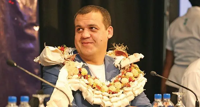 International Boxing Association (AIBA) president, Umar Kremlev, during the AIBA/Oceania Continental Boxing Forum at the InterContinental Fiji Golf Resort and Spa, Natadola,  in February, 2020. Photo: AIBA 