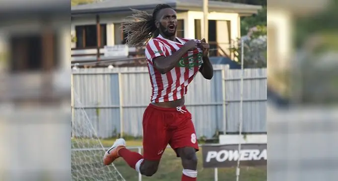 Former Labasa striker Siotame Kubu, is the man to watch when he plays for Nadi in the Punjas Battle of the Giants. Kubu moved to Nadi in the recent Transfer Window and has found his mojo scoring three goals in two matches. Photo: Fiji FA Media