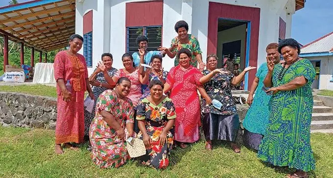 Members of the Mualevu Women’s Association at Mualevu Village in Vanuabalavu, Lau on January 22, 2022. Photo: Wati Talebula-Nuku