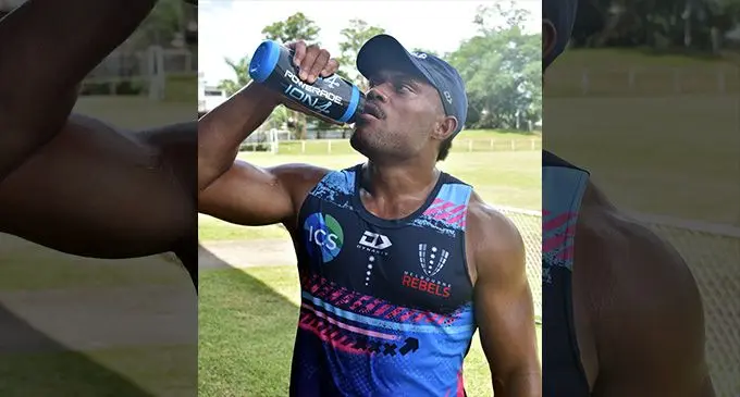 Melbourne Rebels centre Ilikena Vudogo at the Prince Charles Park, Nadi on January 27, 2023. Photo: Waisea Nasokia