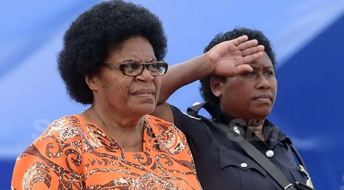 Makereta Koroi remembers her late son, Constable Siuta Niumataiwalu during the Police Remembrance Day at the Police Special Response Unit in Nasinu on September 29, 2020. Photo: Ronald Kumar
