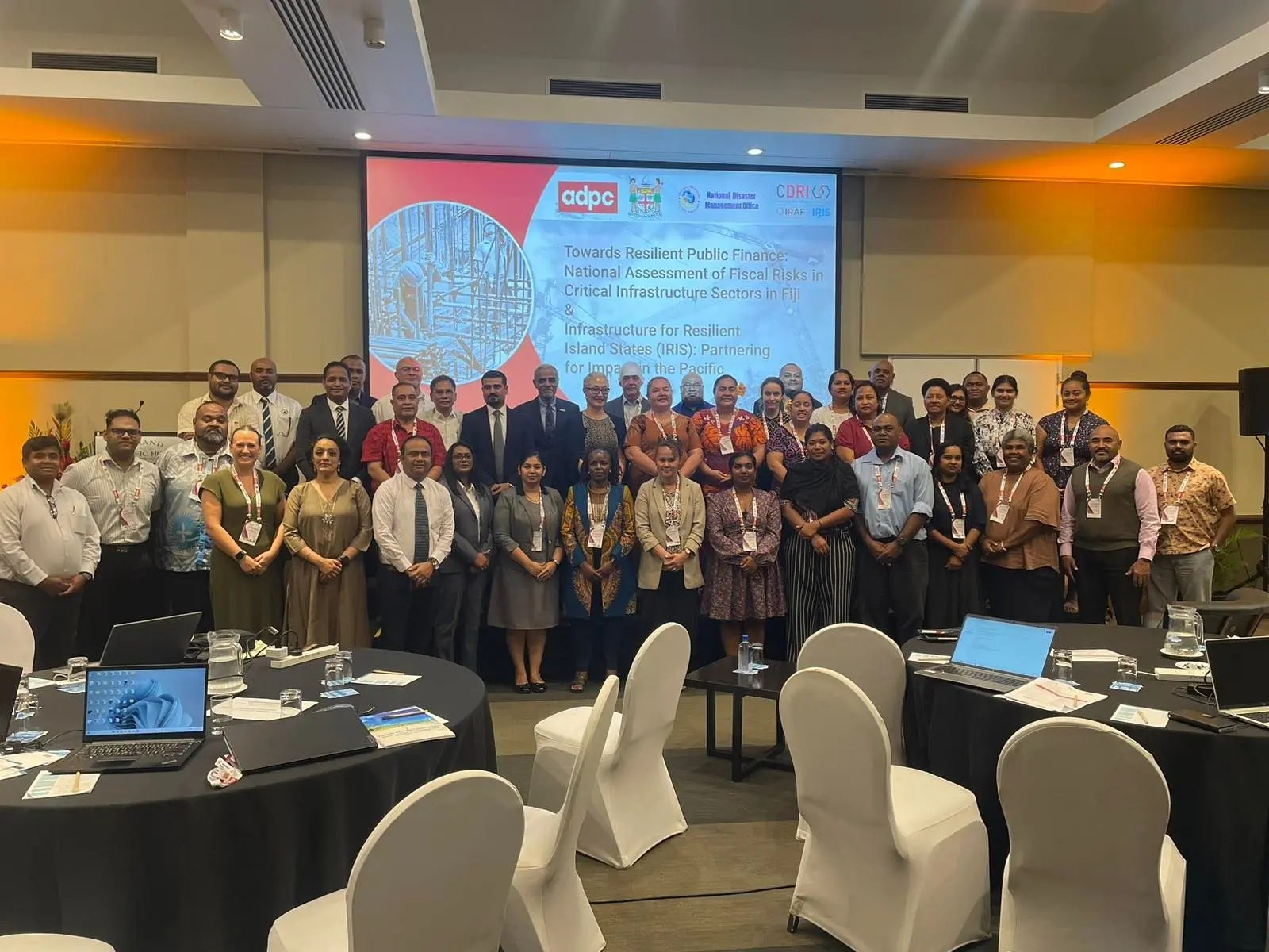 Members of the launch of a new disaster risk finance study in Suva on August 11. 