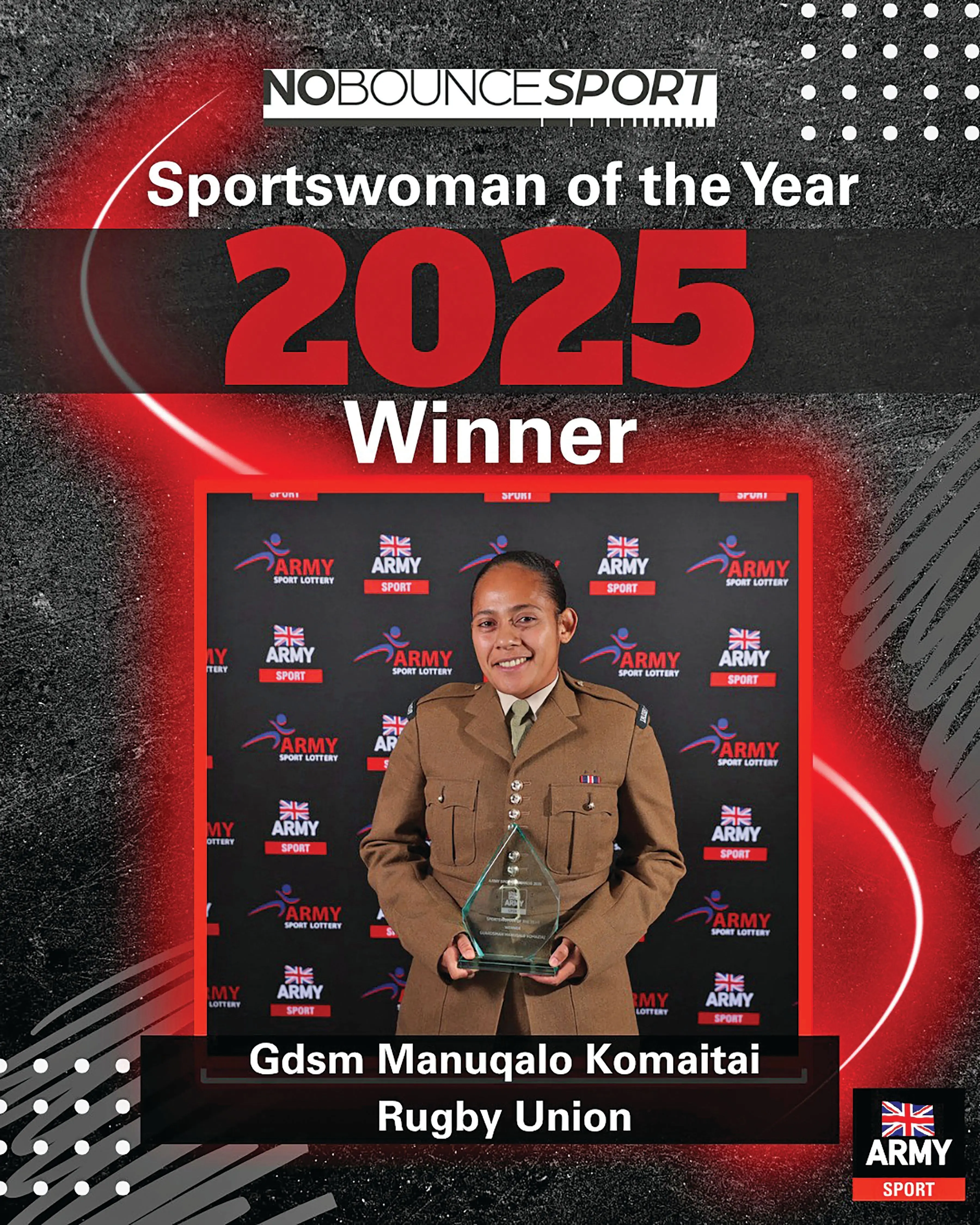 Fijiana XVs No.8 awarded British Army Sportswoman of the Year