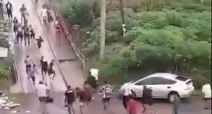 A still from the brawl video at Rawai that went Viral 