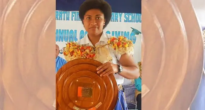 Ratu Finau Secondary School dux Josifini Talei.  Photo: Ratu Finau Secondary School