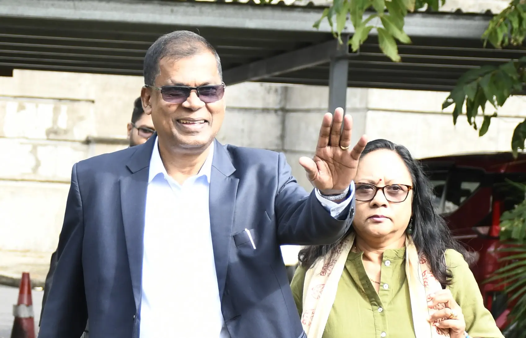 Former Deputy Prime Minister and Minister for Finance Professor Biman Prasad outside the Suva Magistrates Court.