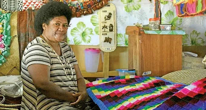 Marica Muadrau at the Labasa Handicraft Centre on October 26, 2020.   Photo: Laisa Lui