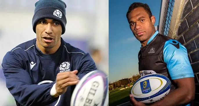 Ratu Tagive (left) has signed another two-year deal with Glasgow Warriors and (right) Fiji Airways Flying Fijians lock and Olympian Leone Nakarawa. Photo: Glasgow Warriors