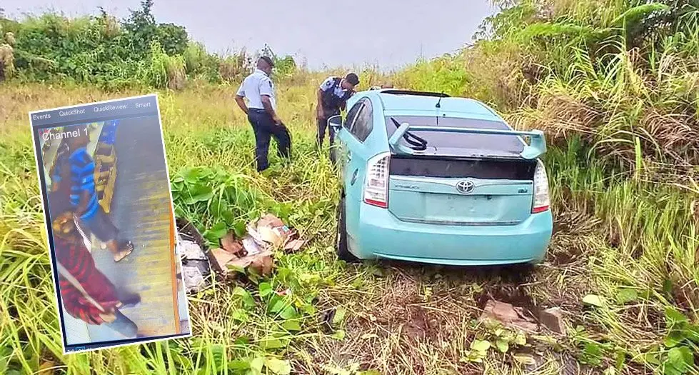 A screenshot of the Fiji Police post concerning the stolen hybrid taxi. Photo: Police Media Cell
