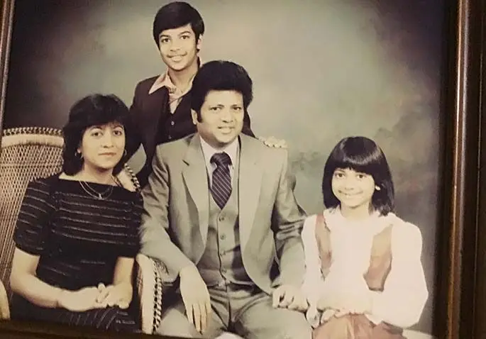 The Prasad family in earlier days.