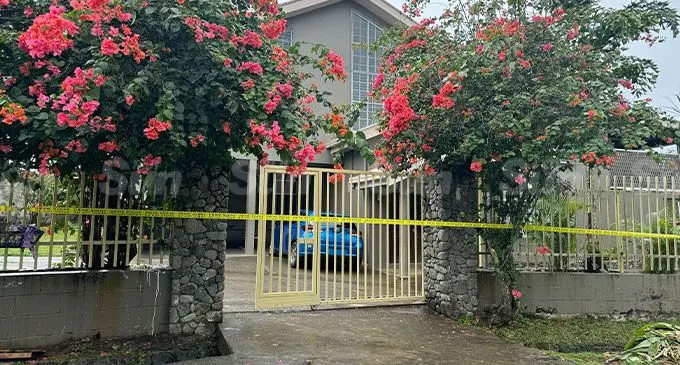 Police have cordoned off the property at Albert Lee Place, off Nailuva Road in Suva.