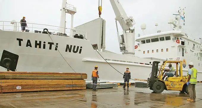 The Tahiti Nui berthing at Port of Suva on January 4, 2021.  Photo: DEPTFO News