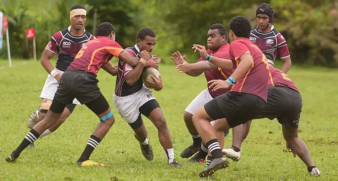 Lomary Secondary School Under 16 rugby team defeated Nabua Secondary School : Photo:Ronald Kumar.
