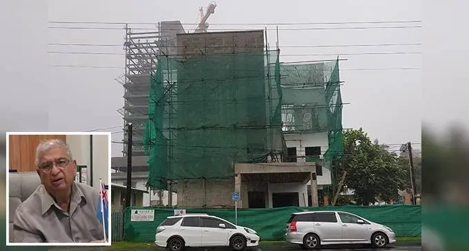 The $5 million investment at Gladstone Road in Suva. Inset- Dewan  Chand Maharaj