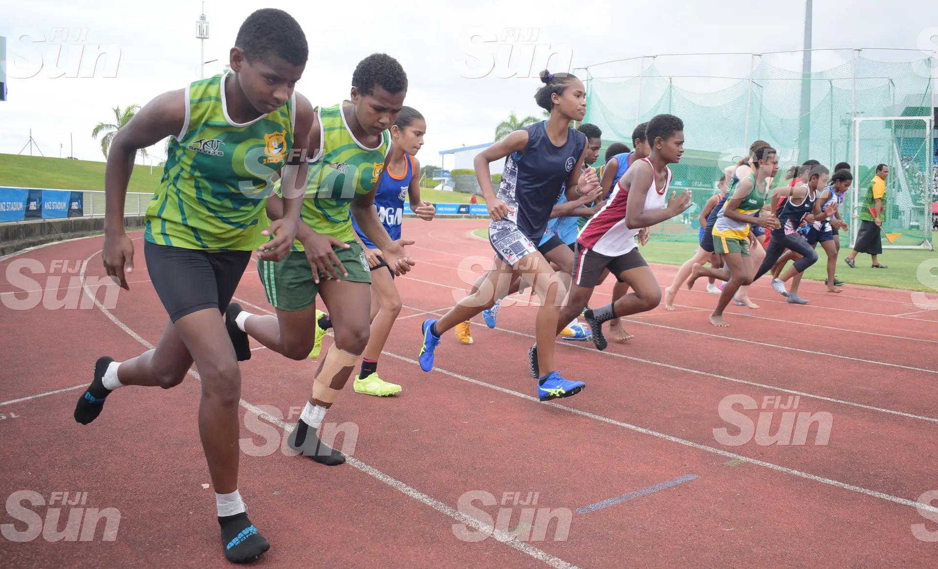 Suva Zone 1 event 1 , 1500meters sub-junior boys final at ANZ Stadium on 27, 2020. Photo: Ronald Kumar.