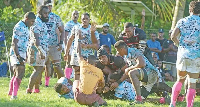 Naitasiri scores their first try against Suva during Skipper cup match at Bidesi Park on October 17, 2020.  Suva lost to Naitasiri, 10-27. Photo: Waisea Nasokia