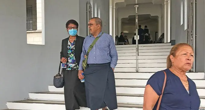 Former SODELPA Parliamentarian Salote Radrodro outside the Courthouse in Suva on September 16, 2022. Photo: Ashna Kumar