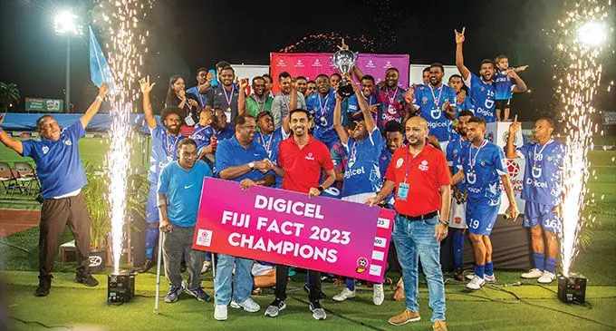 The victorious Lautoka Football team celebrated their Digicel Fiji FACT title win at Suva’s HFC Bank Stadium on June 18, 2023. Photo: Leon Lord The good news is that we have other sponsors such as GO2 Solution and Punjas & Sons who have come on board. We are very thankful to themall corners of the world Shalendra Prasad
