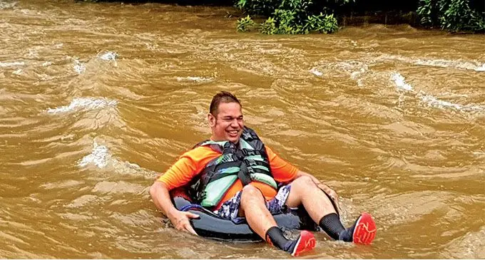 Rupert Boulton river tubing