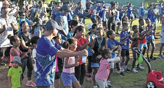 Participants during the Courts Western Fun Run at the Namaka Police Station, Nadi, on February 23, 2019. Photos: Waisea Nasokia