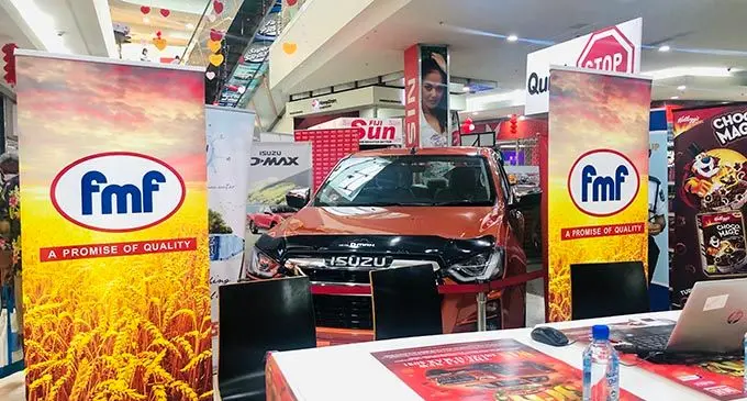 An Isuzu D-Max car was part of the main prizes of the MH Christmas draw  in Suva, on February 5, 2022. Photo: Shreeya Verma