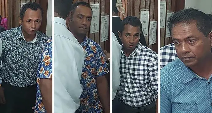 From left: Rusiate Kevin Lal, Ronald Simon Lal, Ron Tuivuna William Lal and Sundar Lal. Photos: Salote Qalubau
