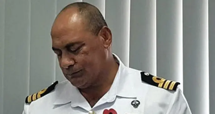 Commander (Navy) Marika Vosawale.