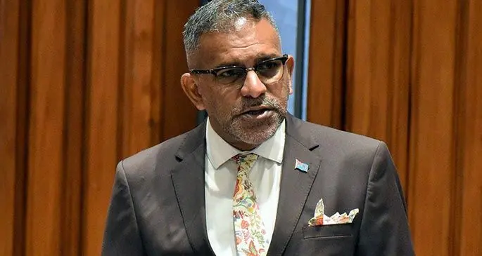 Acting Minister for Economy Faiyaz Koya. Photo: Parliament of Fiji